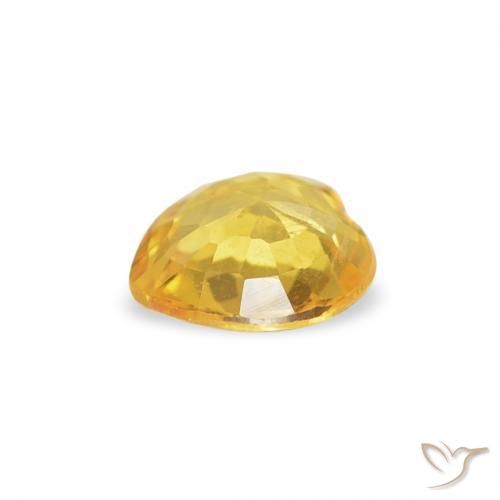 Sapphire Gemstone in 4.5 x 4.5 mm Size for Sale, Sapphire Stone in Golden Color
