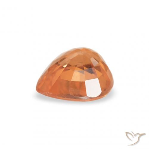 Sapphire Gemstone in 4.5 x 4.5 mm Size for Sale, Sapphire Stone in Bright Orange Color
