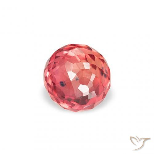 7.50 ctw Red Sapphire Stones, Natural Sapphire in Ball Facet Shape for Sale