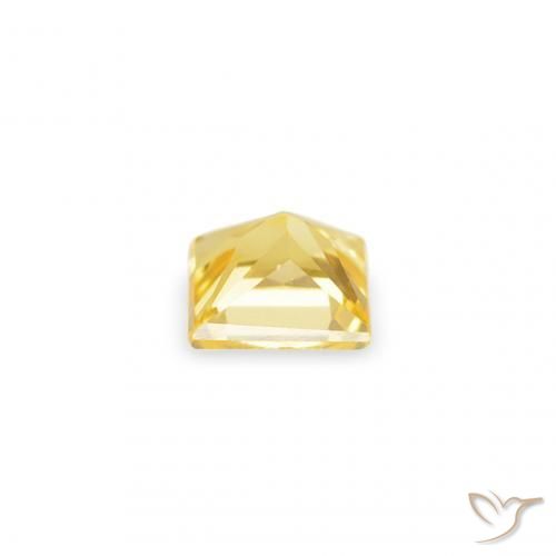 Sapphire Gemstones in 3 x 3 mm (calibrated) Size for Sale, Sapphire Stones in Medium Yellow Color