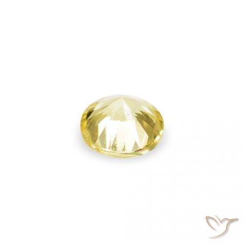 Sapphire Gemstones in 1.4 mm (calibrated) Size for Sale, Sapphire Stones in Light Yellow Color