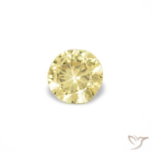 1.54 ctw Yellow Sapphire Stones, Natural Sapphire in Diamond-Cut Shape for Sale