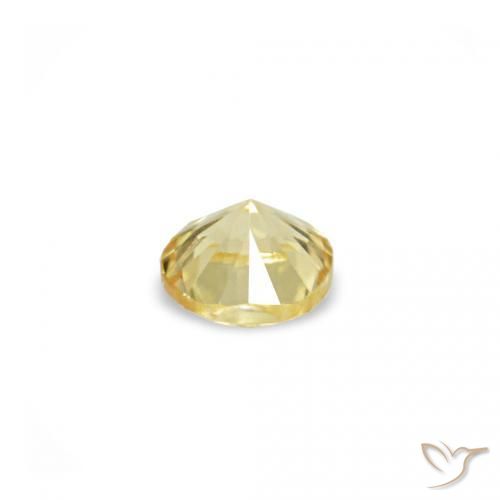 Sapphire Gemstones in 1.4 mm (calibrated) Size for Sale, Sapphire Stones in Light Golden-Yellow Color