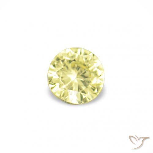 1.54 ctw Yellow Sapphire Stones, Natural Sapphire in Diamond-Cut Shape for Sale