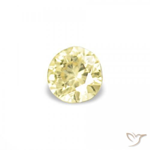 1.54 ctw Yellow Sapphire Stones, Natural Sapphire in Diamond-Cut Shape for Sale