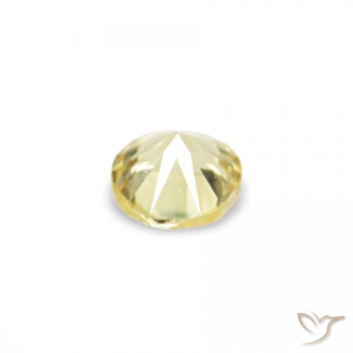 Sapphire Gemstones in 1.4 mm (calibrated) Size for Sale, Sapphire Stones in Medium Light-Yellow Color