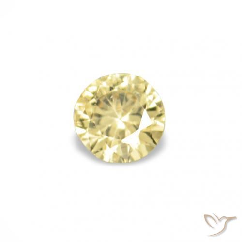 1.54 ctw Yellow Sapphire Stones, Natural Sapphire in Diamond-Cut Shape for Sale