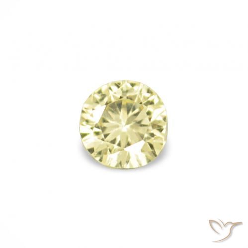 1.55 ctw Yellow Sapphire Stones, Natural Sapphire in Diamond-Cut Shape for Sale