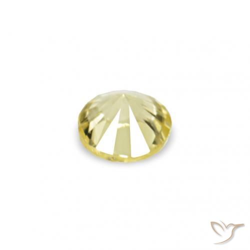 Sapphire Gemstones in 1.4 mm (calibrated) Size for Sale, Sapphire Stones in Medium Light-Yellow Color