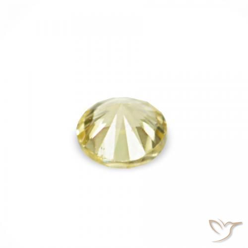 Sapphire Gemstones in 1.4 mm (calibrated) Size for Sale, Sapphire Stones in Medium Light-Yellow Color