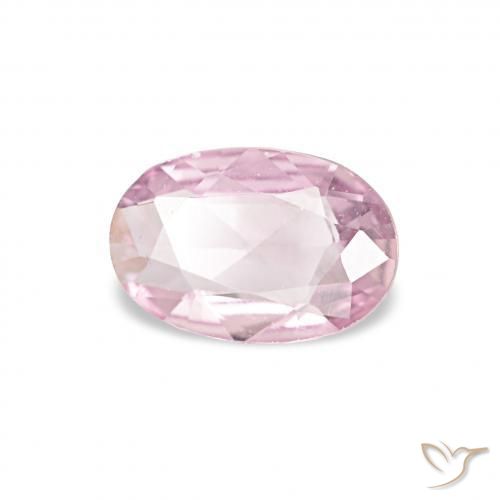 0.33 ct Pink Sapphire Stone, Natural Sapphire in Oval Facet Shape for Sale