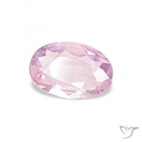0.42 ct Pink Sapphire Stone, Natural Sapphire in Oval Facet Shape for Sale