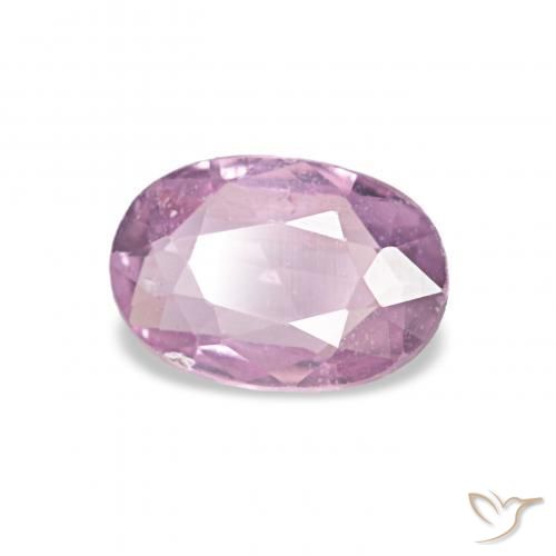 0.53 ct Purple Sapphire Stone, Natural Sapphire in Oval Facet Shape for Sale