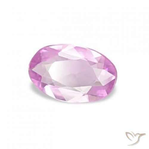 0.33 ct Purple Sapphire Stone, Natural Sapphire in Oval Facet Shape for Sale