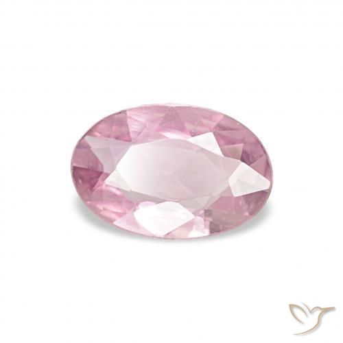 0.38 ct Pink Sapphire Stone, Natural Sapphire in Oval Facet Shape for Sale