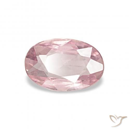 0.42 ct Pink Sapphire Stone, Natural Sapphire in Oval Facet Shape for Sale