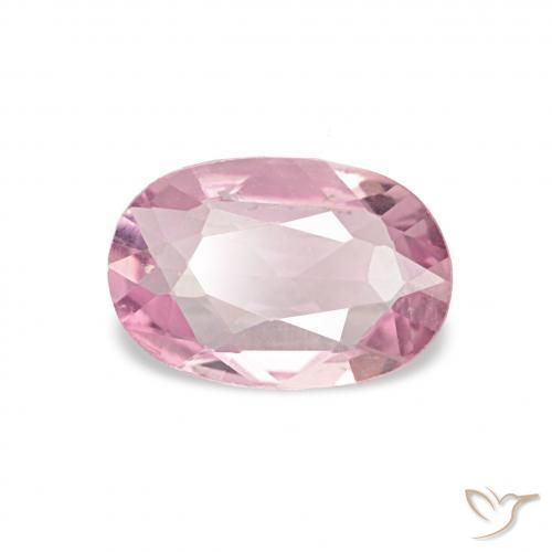 0.43 ct Pink Sapphire Stone, Natural Sapphire in Oval Facet Shape for Sale