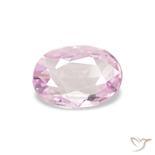 0.38ct Light Pink Sapphire Gemstones, Oval, VVS