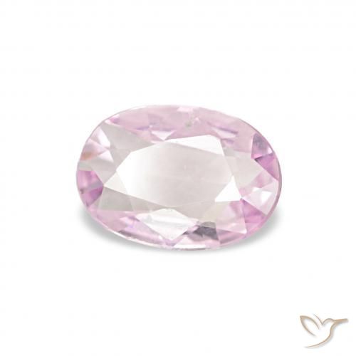 0.38 ct Pink Sapphire Stone, Natural Sapphire in Oval Facet Shape for Sale