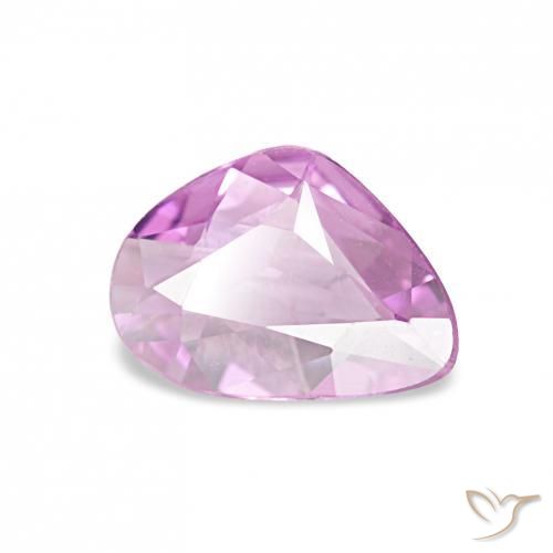 0.49 ct Purple Sapphire Stone, Natural Sapphire in Fancy Cut Shape for Sale