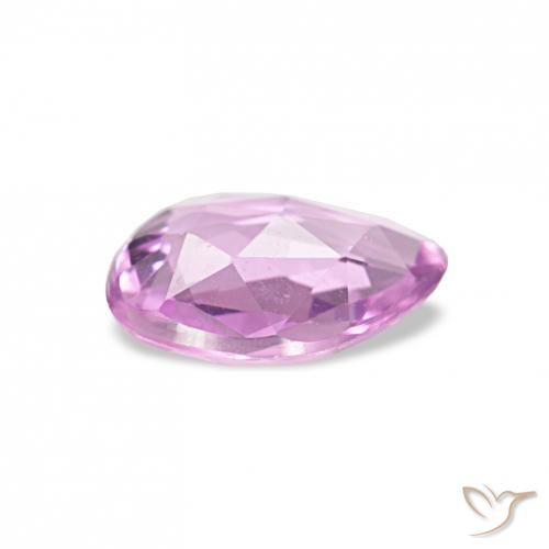 Sapphire Gemstone in 6.7 x 5.3 mm Size for Sale, Sapphire Stone in Light Pinkish Violet Purple Color