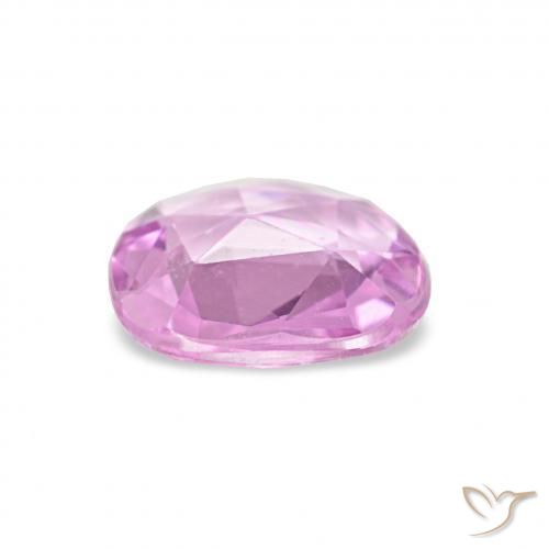 Sapphire Gemstone in 6.1 x 5.7 mm Size for Sale, Sapphire Stone in Light Pinkish Violet Purple Color
