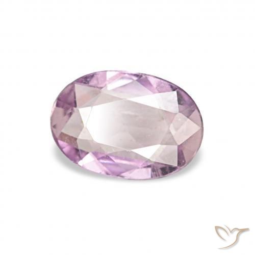 0.42 ct Purple Sapphire Stone, Natural Sapphire in Oval Facet Shape for Sale