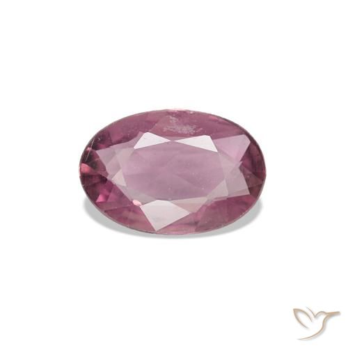 0.38 ct Purple Sapphire Gemstone, Sapphire Gem in Oval Facet Shape for Sale.