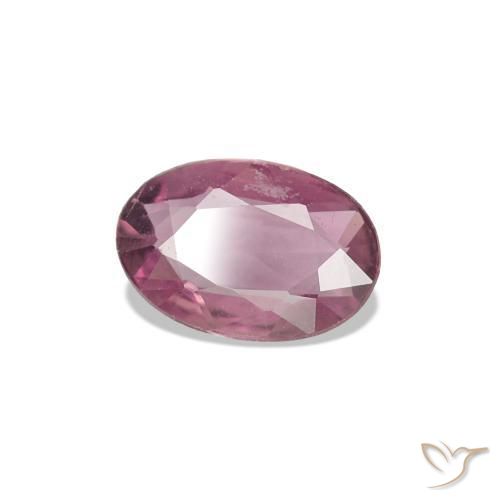 0.38 ct Purple Sapphire Stone, Natural Sapphire in Oval Facet Shape for Sale