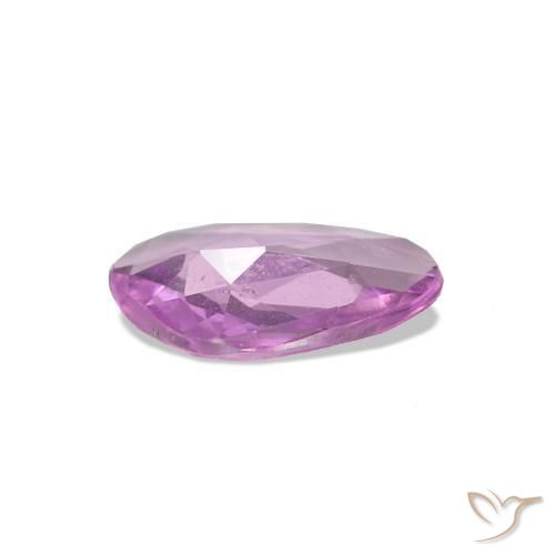 Sapphire Gemstone in 7.2 x 5.4 mm Size for Sale, Sapphire Stone in Cherry Pink Tone Color