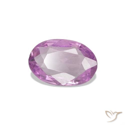0.34 ct Purple Sapphire Stone, Natural Sapphire in Oval Facet Shape for Sale