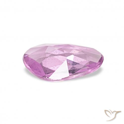 Sapphire Gemstone in 6.9 x 4.7 mm Size for Sale, Sapphire Stone in Purple-Pink Color