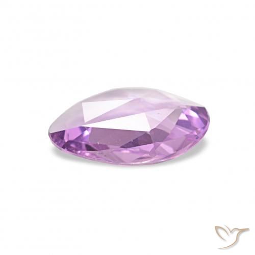 Sapphire Gemstone in 7.2 x 5.6 mm Size for Sale, Sapphire Stone in Lilac Purple Color