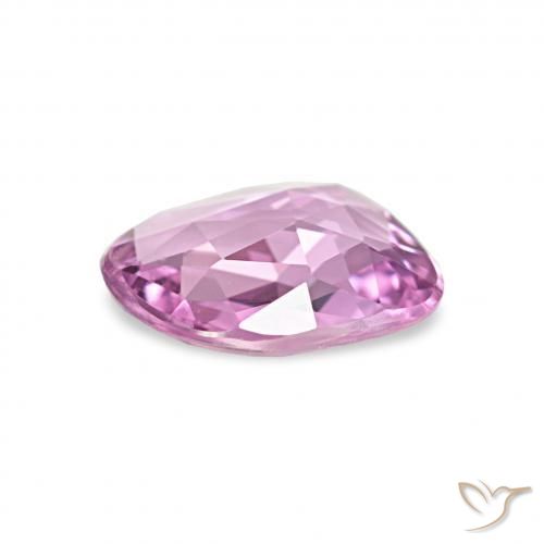 Sapphire Gemstone in 6.3 x 4.8 mm Size for Sale, Sapphire Stone in Very Light Pink Color