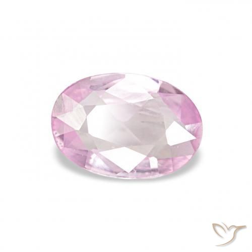 0.42 ct Pink Sapphire Stone, Natural Sapphire in Oval Facet Shape for Sale