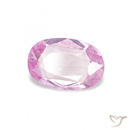 0.41 ct Pink Sapphire Stone, Natural Sapphire in Oval Facet Shape for Sale