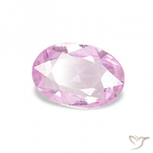 0.40 ct Pink Sapphire Stone, Natural Sapphire in Oval Facet Shape for Sale