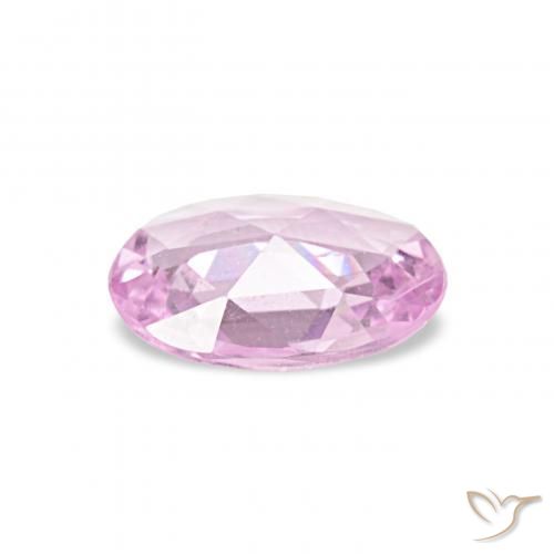 Sapphire Gemstone in 6.1 x 4.2 mm Size for Sale, Sapphire Stone in Very Light Pink Color