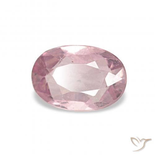 0.57 ct Pink Sapphire Stone, Natural Sapphire in Oval Facet Shape for Sale