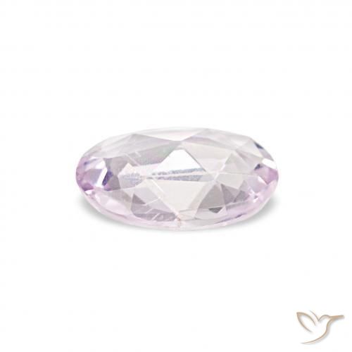 Sapphire Gemstone in 5.7 x 3.9 mm Size for Sale, Sapphire Stone in Very Light Pinkish Purple Color