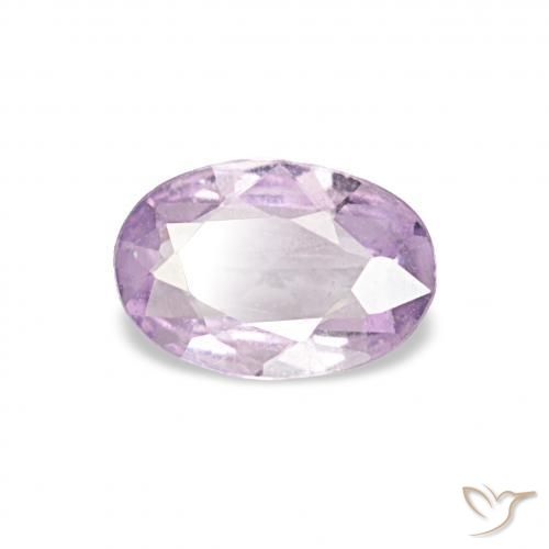 0.35 ct Purple Sapphire Stone, Natural Sapphire in Oval Facet Shape for Sale
