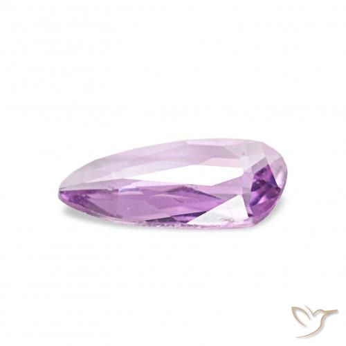 Sapphire Gemstone in 7.4 x 3.7 mm Size for Sale, Sapphire Stone in Very Light Lilac Purple Color