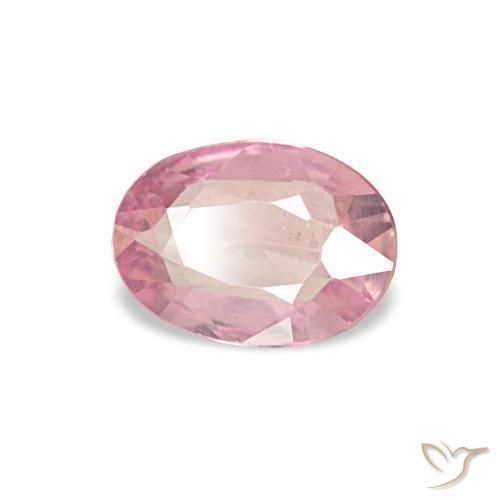 0.34 ct Pink Sapphire Stone, Natural Sapphire in Oval Facet Shape for Sale