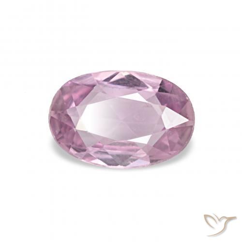 0.45 ct Purple Sapphire Stone, Natural Sapphire in Oval Facet Shape for Sale