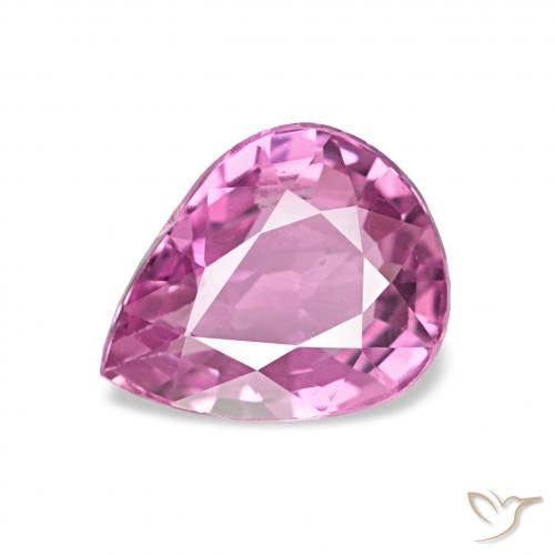 0.97 ct Purple Sapphire Gemstone, Sapphire Gem in Pear Facet Shape for Sale.
