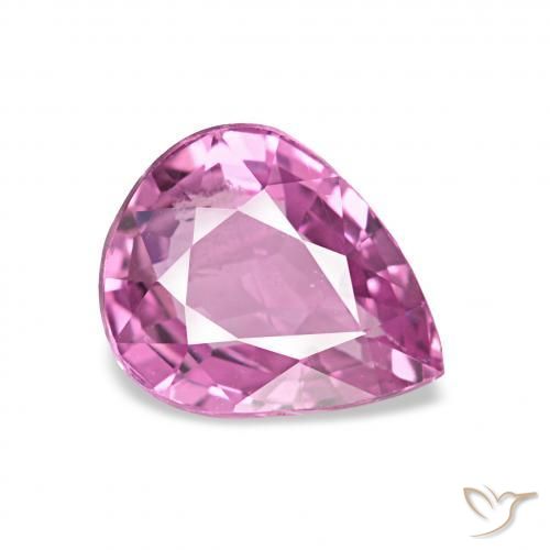 0.97 ct Purple Sapphire Stone, Natural Sapphire in Pear Facet Shape for Sale