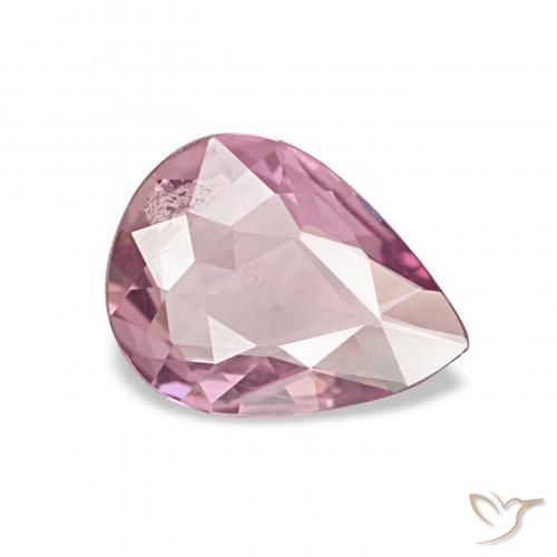 0.46 ct Pink Sapphire Stone, Natural Sapphire in Pear Facet Shape for Sale
