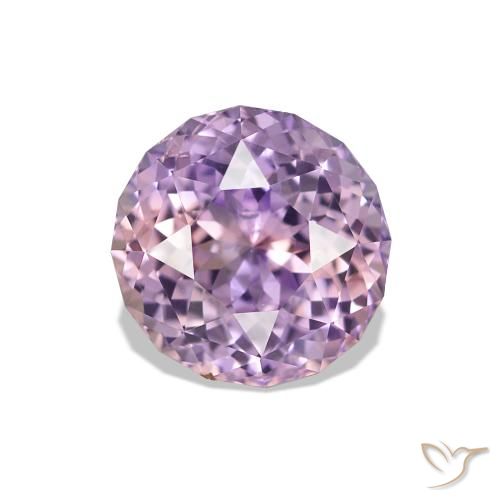 1.38 ct Violet Sapphire Gemstone, Sapphire Gem in Round Portuguese-Cut Shape for Sale.