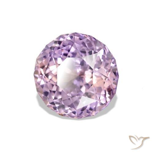 1.38 ct Violet Sapphire Stone, Natural Sapphire in Round Portuguese-Cut Shape for Sale