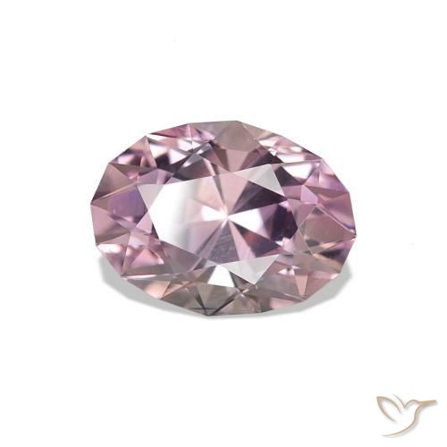 1.13 ct Pink Sapphire Stone, Natural Sapphire in Oval Diamond-Cut Shape for Sale